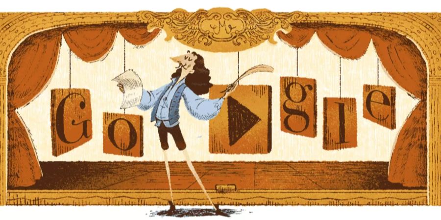 Google-Doodle mit Molière.