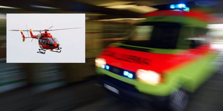 Das Kind musste von der Ambulanz versorgt und mit der Rega ins Spital gebracht werden.