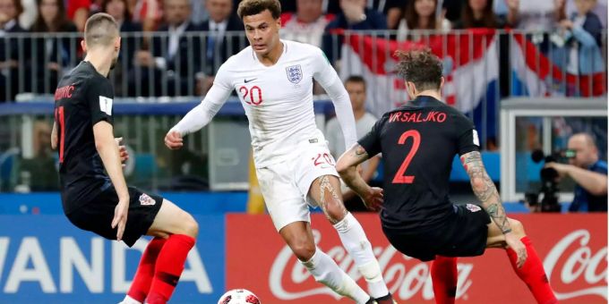 Einer der besten in der ersten Hälfte, dann wie sein ganzes Team in der zweiten getaucht: Dele Alli Einer der besten in der ersten Hälfte, dann wie sein ganzes Team in der zweiten getaucht: Dele Alli