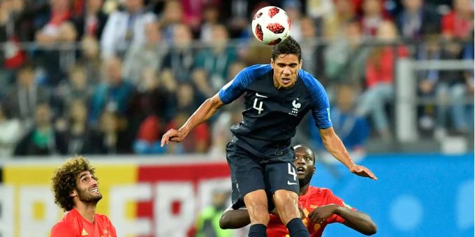 Auch Umtitis Verteidiger-Kollege Varane hat bereits getroffen. Auch Umtitis Verteidiger-Kollege Varane hat bereits getroffen.