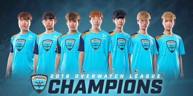 Die Spieler von London Spitfire.