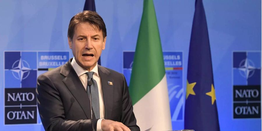 Giuseppe Conte am Nato-Gipfel.