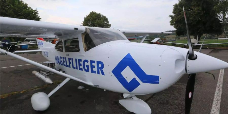 Der Hagelflieger der Bâloise-Versicherung.