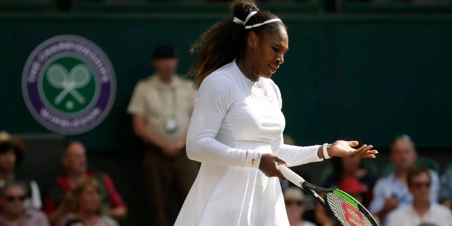 Tennisass Serena Williams beim Wimbledon-Final in London.