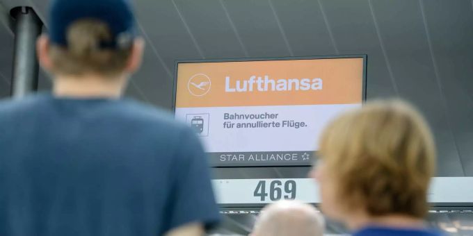 Annullierter Flug am Münchner Flughafen. Annullierter Flug am Münchner Flughafen.