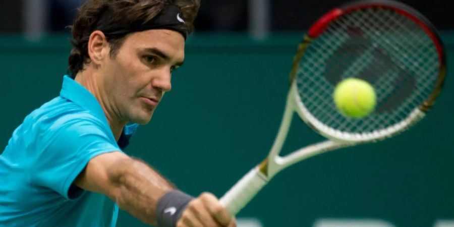 Federer bei seiner letzten Teilnahme in Rotterdam 2013