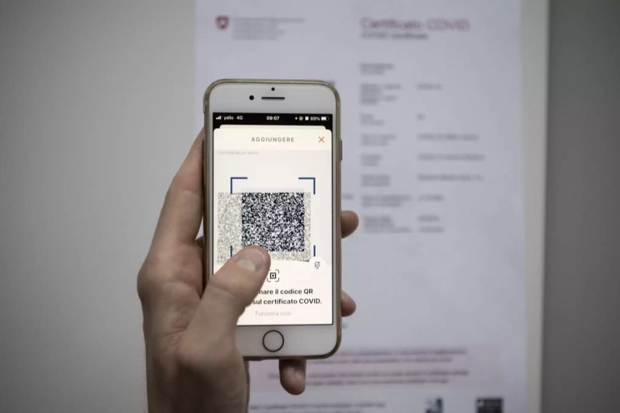 Covid-Zertifikat QR-Code