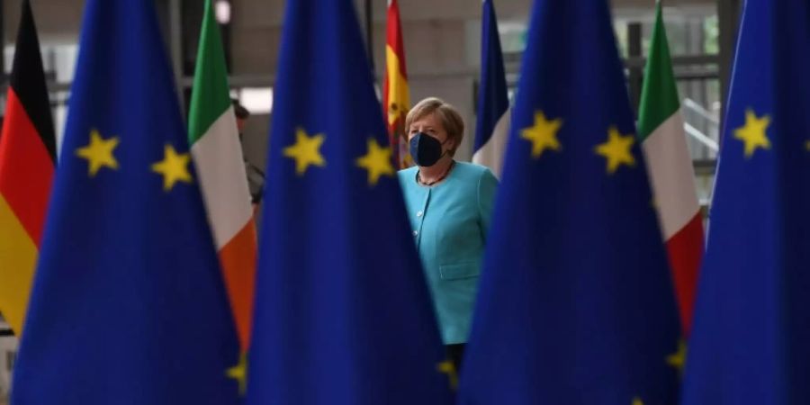 Bundeskanzlerin Merkel beim Gipfel