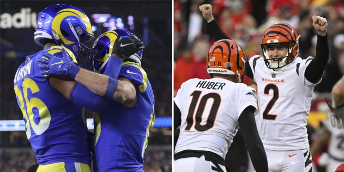 Diese beiden Teams stehen im Super Bowl: Die Los Angeles Rams treffen auf die Cincinnati Bengals. Super Bowl