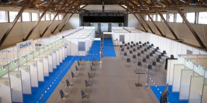 Das Impfzentrum in Willisau LU. coronavirus