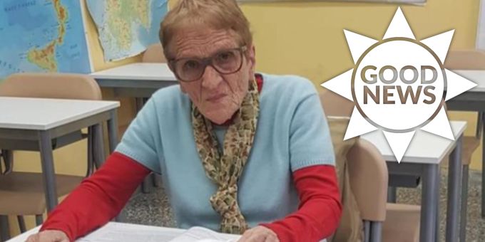 Good News - 90-Jährige holt Schulabschluss aus Zweitem Weltkrieg nach