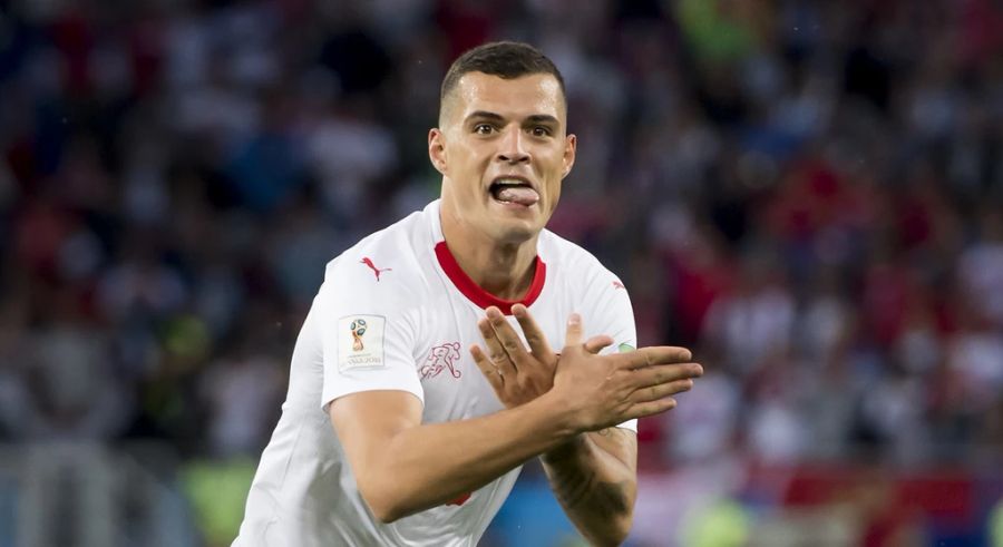 Auch Granit Xhaka zeigte bei der WM 2018 gegen Serbien den Doppeladler.