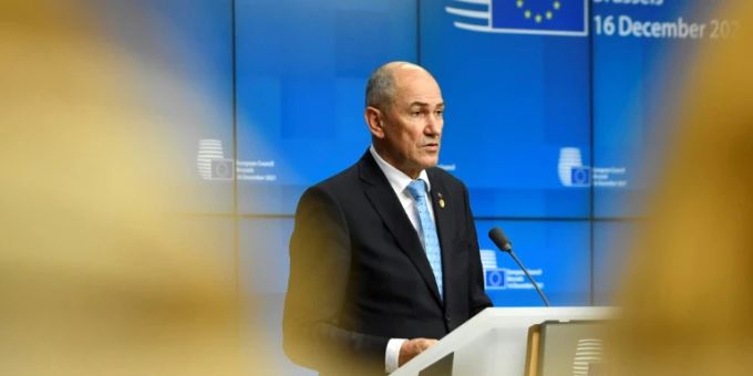 Sloweniens Regierungschef Janez Jansa Sloweniens Regierungschef Janez Jansa
