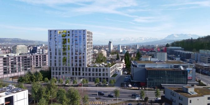 Bebauungsplan Pilatusstrasse Frontansicht