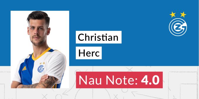 Die Note für Christian Herc von GC. Herc