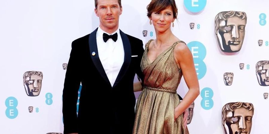 Benedict Cumberbatch und seine Frau Sophie Hunter bei der Gala in London. Foto: Ian West/PA Wire/dpa