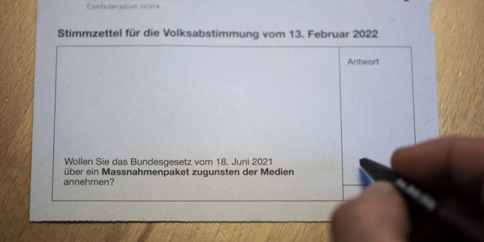 Das Mediengesetz kommt am 13. Februar 2022 an die Urne. Mediengesetz Abstimmung