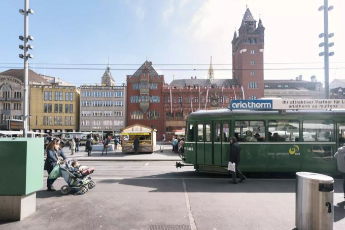Der Basler Marktplatz. basel
