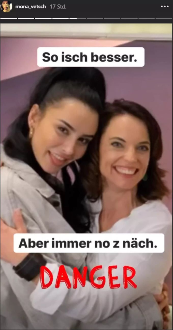 «Achtung, Gefahr»: Mona und Ilira sind sich «immer noch zu nah». coronavirus