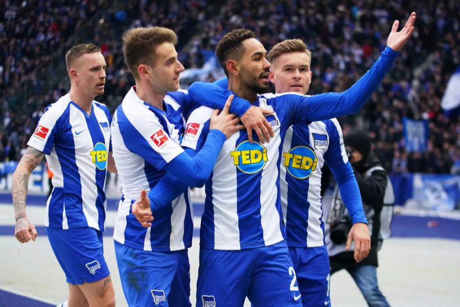 Cunha erzielt den Ausgleich für Hertha Berlin.