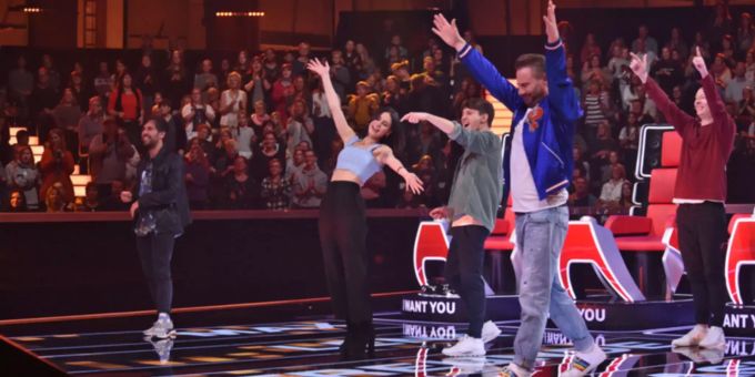 Max Giesinger, Lena Meyer-Landrut, Lukas Nimscheck, Sasha und Florian Sump sind die Coaches von «The Voice Kids» 2020. the voice kids