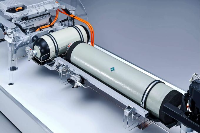 Speichern 6kg Wasserstoff bei 700bar Druck: die Tanks der Studie BMW i Hydrogen Next