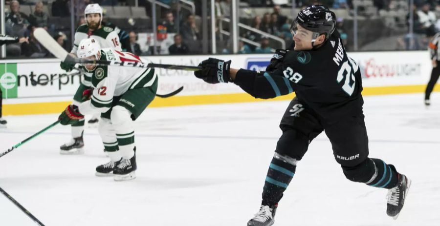 Den Rekord für die meisten Skorerpunkte (66) eines Schweizers in einer NHL-Saison hält aktuell Sharks-Stürmer Timo Meier.