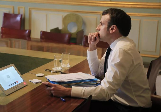 Für Emmanuel Macrons Regierung gelten die Kommunalwahlen als wichtiger Stimmungstest. France Virus Outbreak