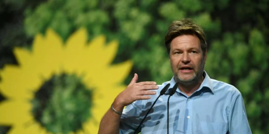 Robert Habeck auf dem Parteitag in Bielefeld im November