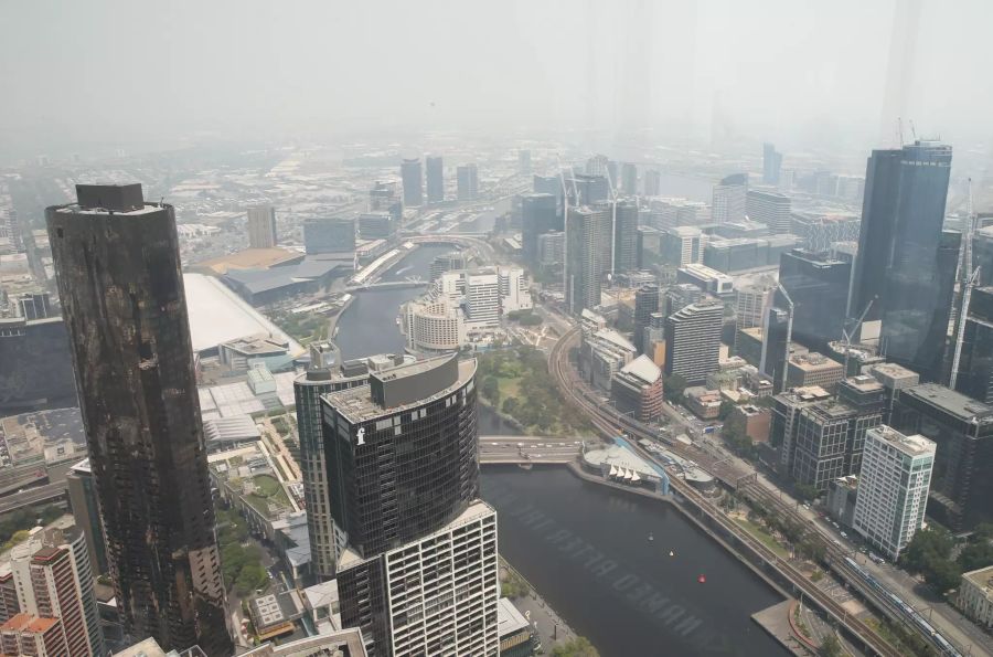 So präsentierte sich die Luft in den letzten Tagen und Wochen über Melbourne.