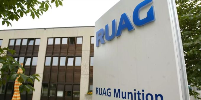 Das Firmenlogo der Ruag. ruag