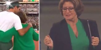 Am «Match in Africa» - Federer-Mami Lynette begeistert mit Tanzeinlage Am «Match in Africa» - Federer-Mami Lynette begeistert mit Tanzeinlage