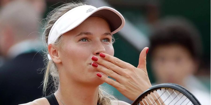 Caroline Wozniacki steht in Paris im Achtelfinal.