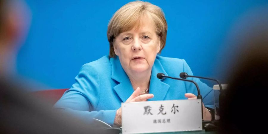 Angela Merkel während des Staatsbesuchs in China.