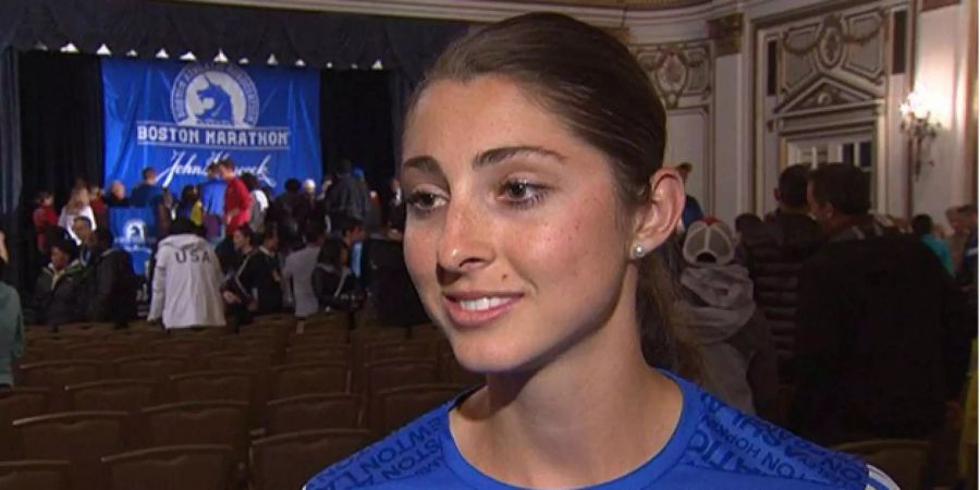 Sarah Sellers lief auf den zweiten Platz des Boston Marathons.