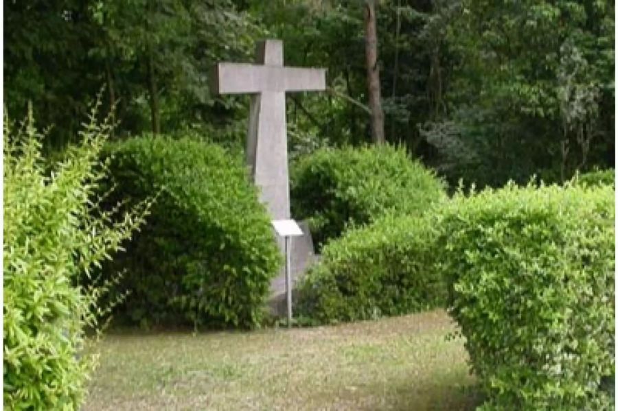 Das Erdbebenkreuz in Reinach/BL erinnert an das folgenschwere Erdbeben von 1356.