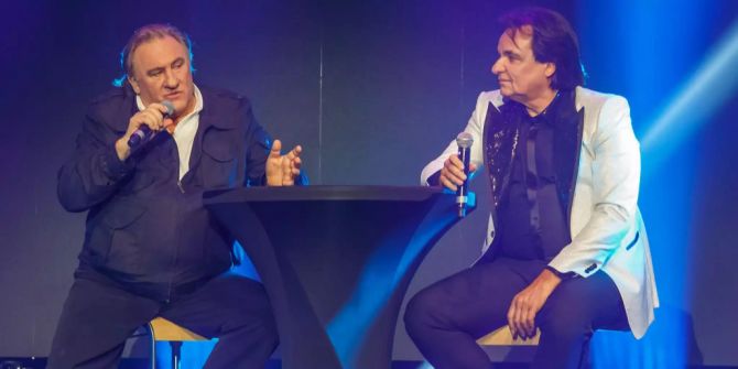 Christian Constantin und Gérard Depardieu an der FC Sion Gala.