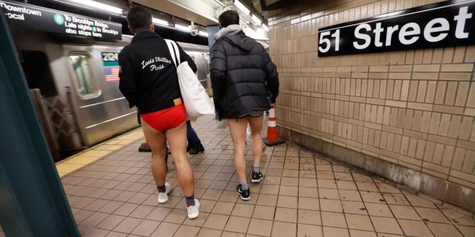 No Pants Subway Ride