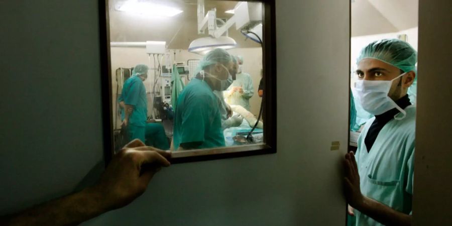 Ein Krankenhaus im Palästina.