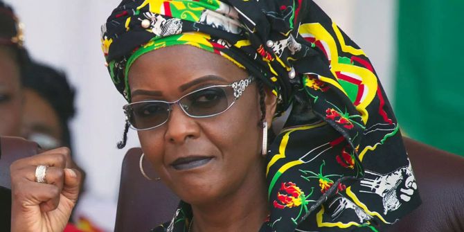 Die First Lady von Simbabwe, Grace Mugabe.