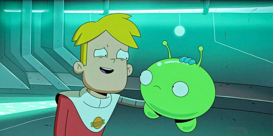 Dieses Szenenbild zeigt zwei Charaktere aus der Serie «Final Space»  auf Netflix.