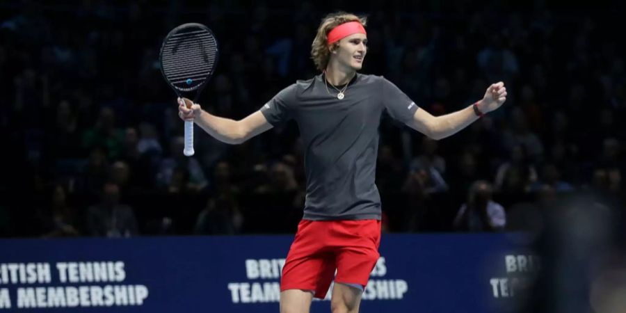 Alexander Zverev bei den ATP-Finals in London.