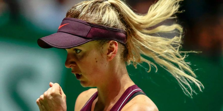 Caroline Wozniacki bei den BNP Paribas WTA Finals 2018 in Singapur.