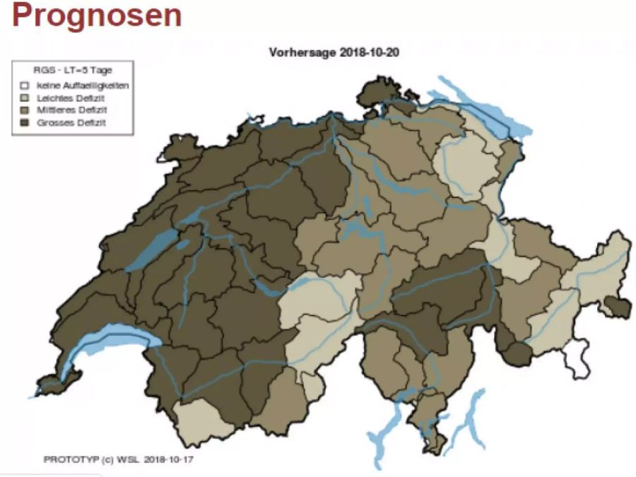 Düstere Prognosen: Die Trockenheit führt in der Westschweiz und Schaffhausen zu grossen Defiziten.