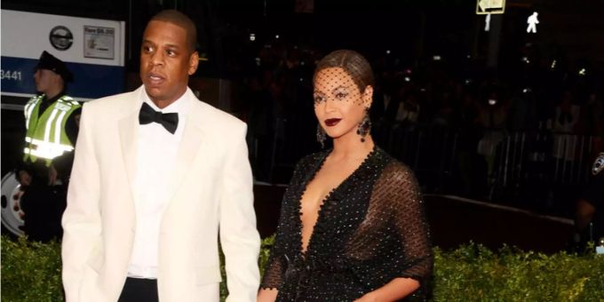 Jay-Z and Beyoncé an der Benefiz-Gala «Charles James: Beyond Fashion» 2014 in New York. Beyoncé