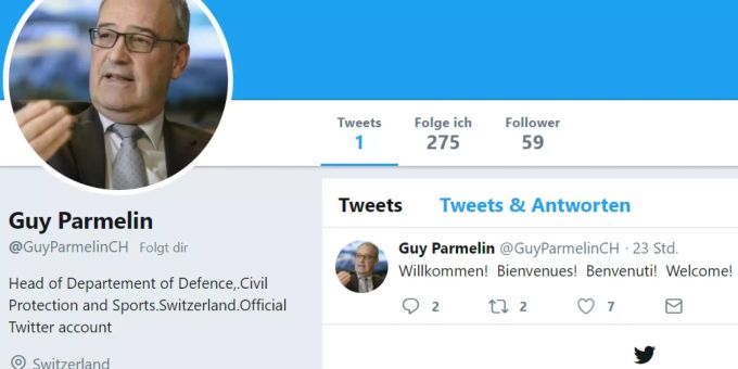 Fake Guy auf Twitter - Betrüger geben sich als Bundesrat Parmelin aus