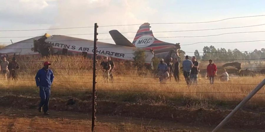 Die Absturzstelle nahe Pretoria.