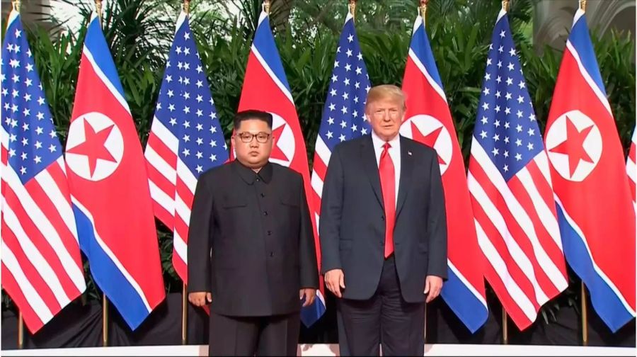 Kim Jong Un und Donald Trump trafen sich im Juni zu einem historischen Gipfeltreffen zwischen Nordkorea und den USA.