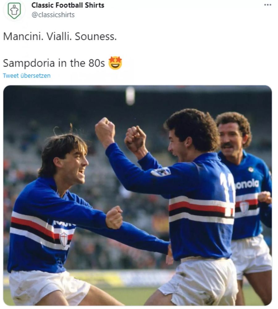 In den 80er- und 90-Jahren jubelten die beiden gemeinsam für Sampdoria Genua.