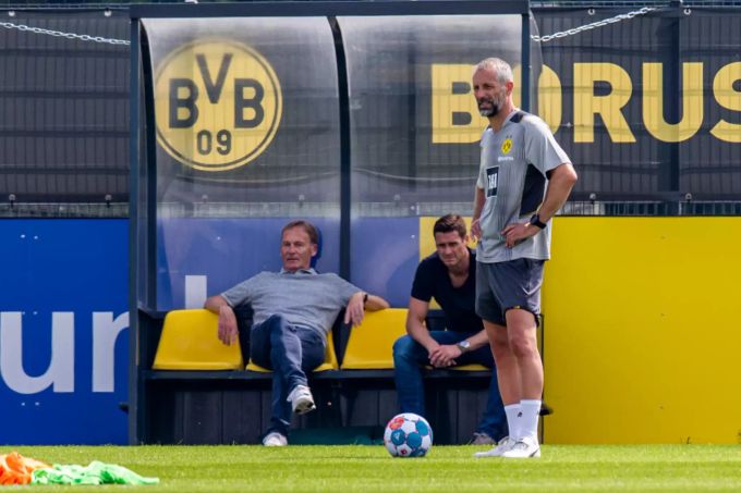 Marco Rose leitete bereits seine ersten Einheiten beim BVB. Marco Rose BVB
